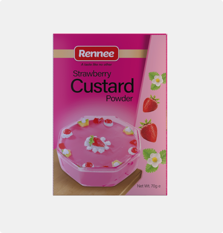 strawberry custard