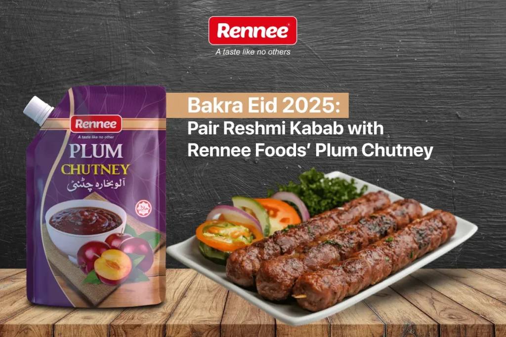 Bakra Eid Pair Reshmi Kabab with Plum Chutney_Rennee-Foods