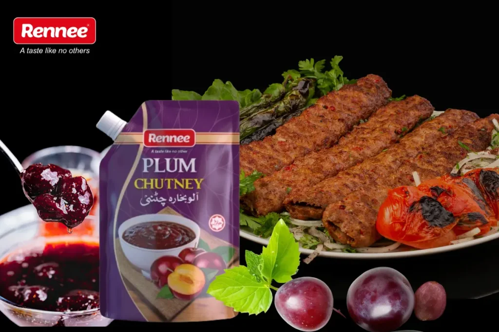 Reshmi kabab with fresh plum chutney_Rennee-Foods