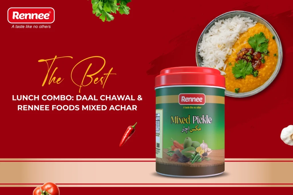 The Best Lunch Combo Daal Chawal & Rennee Foods Mixed Achar_Rennee Foods