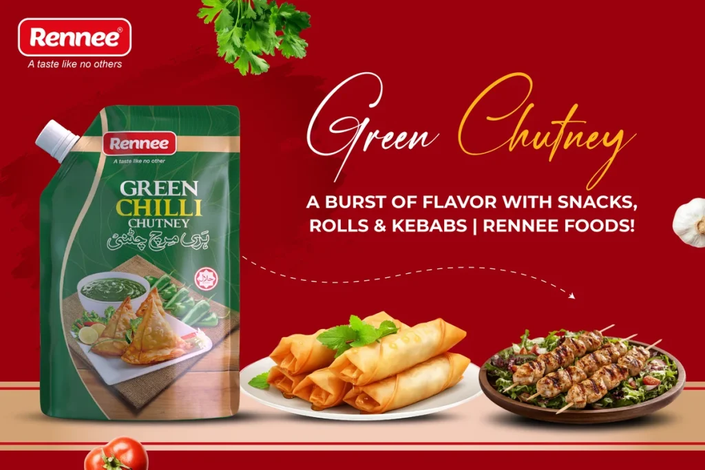 Green Chutney – A Burst Of Flavor With Snacks, Rolls & Kebabs Rennee Foods