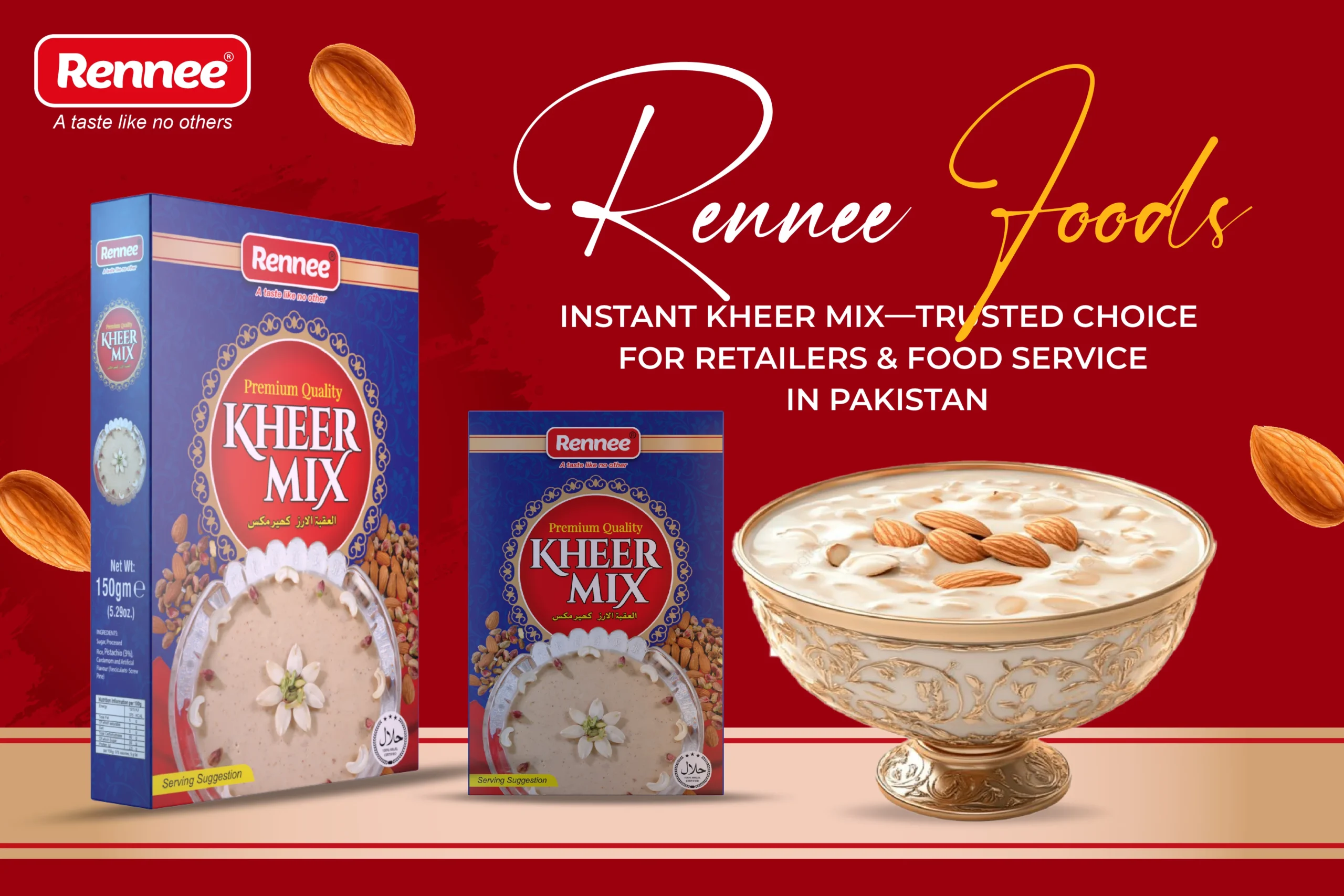 Rennee Foods Instant Kheer Mix—Trusted Choice for Retailers & Food Service in Pakistan