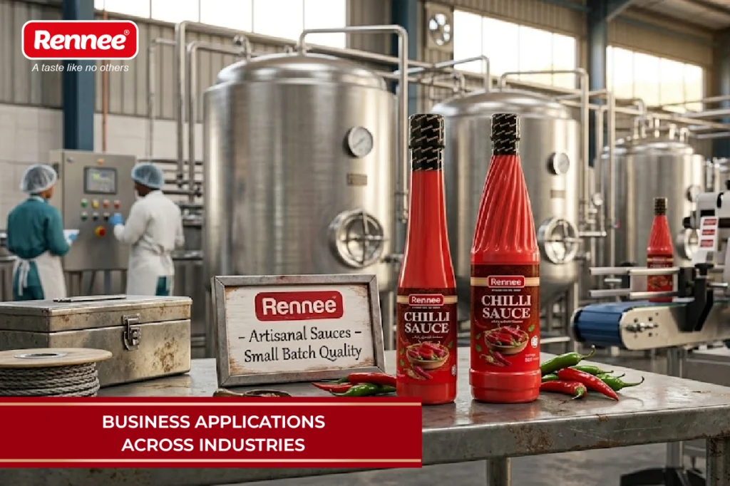 Business applications of Rennee Foods products across food service and retail industries.
