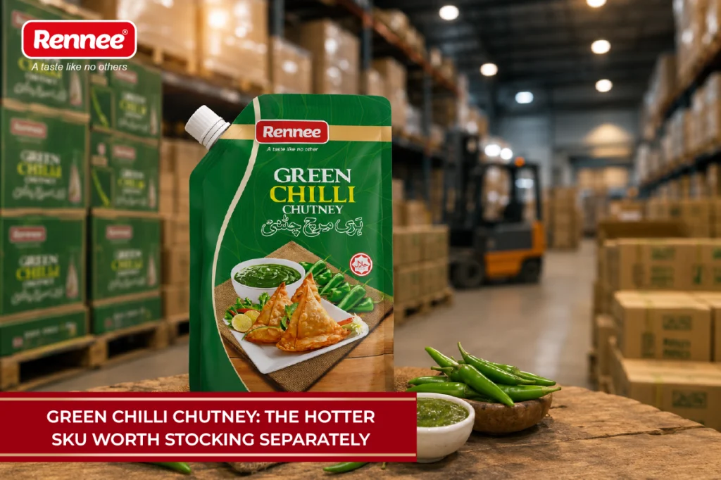 Green Chilli Chutney The Hotter SKU Worth Stocking Separately By Rennee Foods